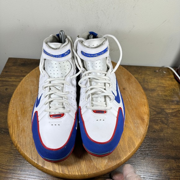 Nike Air Huarache 2K4 Basketball Shoes White Blue Red Mens Size 10 308475-100 main image 5